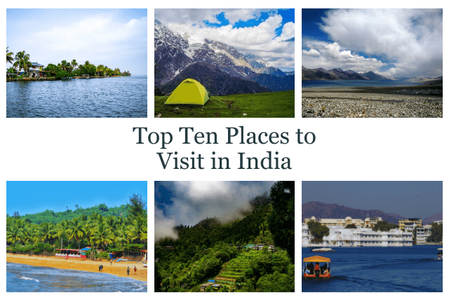 Top Ten Places to Visit in India
